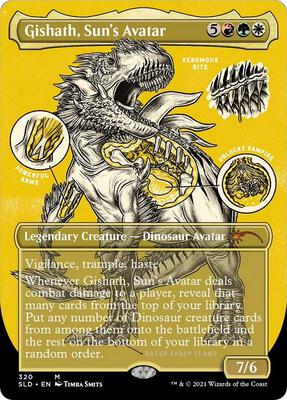 Gishath, Sun's Avatar (Foil Etched) card from Secret Lair Drop Series