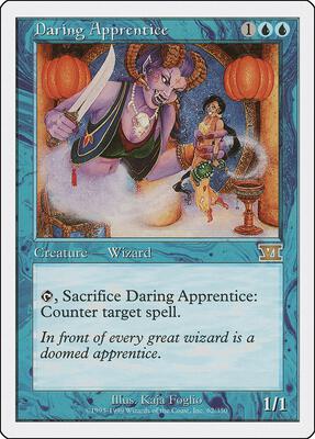 Daring Apprentice card from Classic Sixth Edition