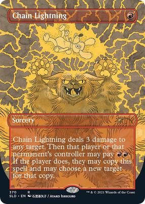 Chain Lightning (370) card from Secret Lair Drop Series