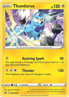 Thundurus - 52/198 card from Deck Exclusives