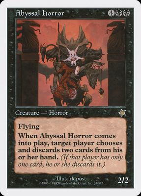 Abyssal Horror card from Starter 1999