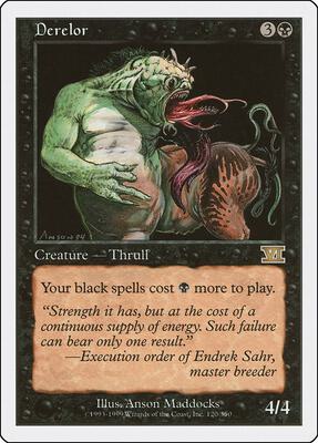 Derelor card from Classic Sixth Edition