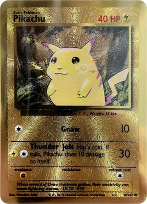 Pikachu - 58/102 (Celebrations Metal Card) card from Miscellaneous Cards & Products
