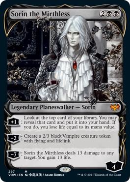 Sorin the Mirthless (Showcase) card from Innistrad: Crimson Vow