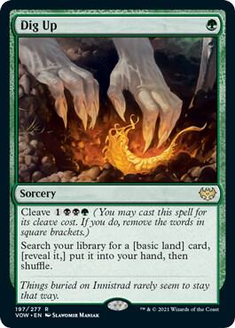 Dig Up card from Innistrad: Crimson Vow