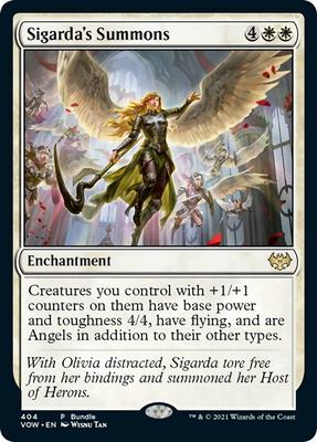 Sigarda's Summons (VOW Bundle) card from Unique and Miscellaneous Promos