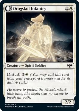 Drogskol Infantry card from Innistrad: Crimson Vow