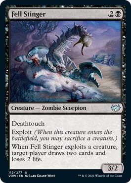 Fell Stinger card from Innistrad: Crimson Vow