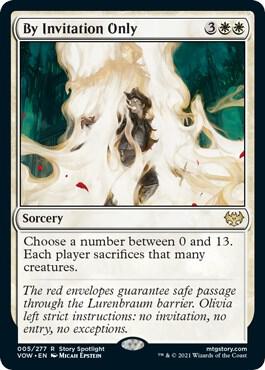 By Invitation Only card from Innistrad: Crimson Vow