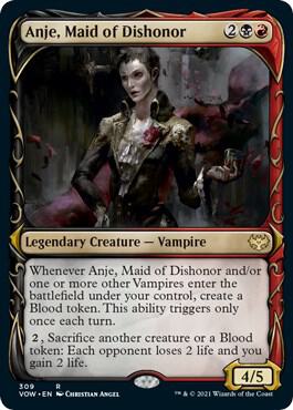 Anje, Maid of Dishonor (Showcase) card from Innistrad: Crimson Vow