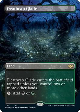 Deathcap Glade (Borderless) card from Innistrad: Crimson Vow