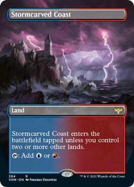 Stormcarved Coast (Borderless) card from Innistrad: Crimson Vow