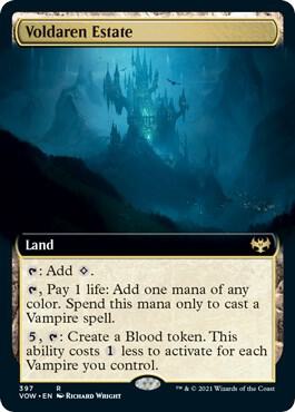 Voldaren Estate (Extended Art) card from Innistrad: Crimson Vow