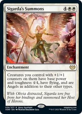 Sigarda's Summons card from Innistrad: Crimson Vow