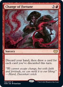 Change of Fortune card from Innistrad: Crimson Vow