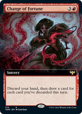 Change of Fortune (Extended Art) card from Innistrad: Crimson Vow