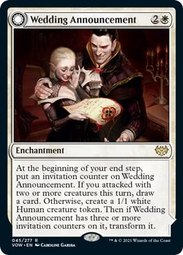 Wedding Announcement card from Innistrad: Crimson Vow