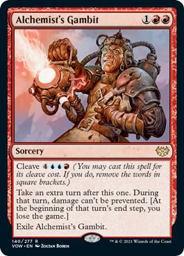 Alchemist's Gambit card from Innistrad: Crimson Vow