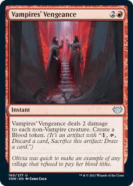 Vampires' Vengeance card from Innistrad: Crimson Vow