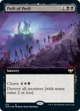 Path of Peril (Extended Art) card from Innistrad: Crimson Vow