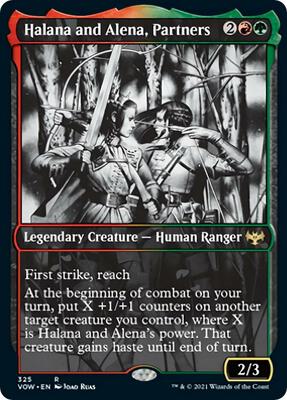 Halana and Alena, Partners (Showcase) card from Innistrad: Crimson Vow