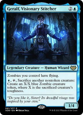 Geralf, Visionary Stitcher card from Innistrad: Crimson Vow