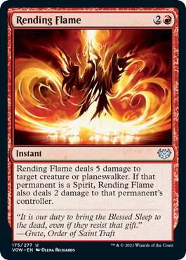 Rending Flame card from Innistrad: Crimson Vow