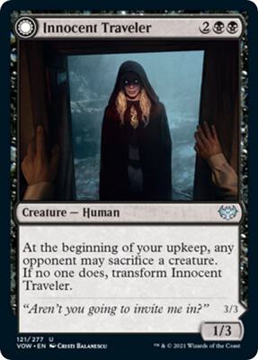 Innocent Traveler card from Innistrad: Crimson Vow