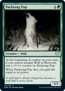 Packsong Pup card from Innistrad: Crimson Vow