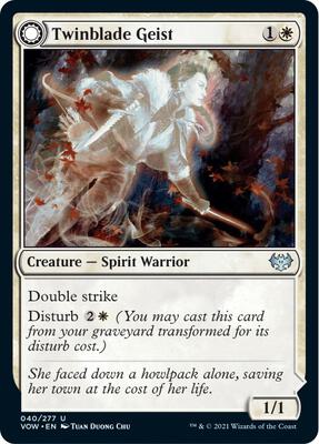 Twinblade Geist card from Innistrad: Crimson Vow