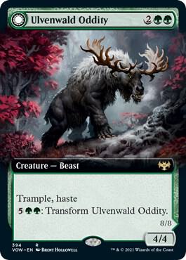 Ulvenwald Oddity (Extended Art) card from Innistrad: Crimson Vow