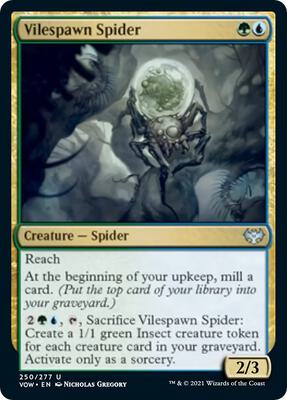 Vilespawn Spider card from Innistrad: Crimson Vow