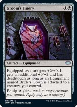 Groom's Finery card from Innistrad: Crimson Vow