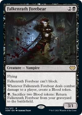 Falkenrath Forebear card from Innistrad: Crimson Vow