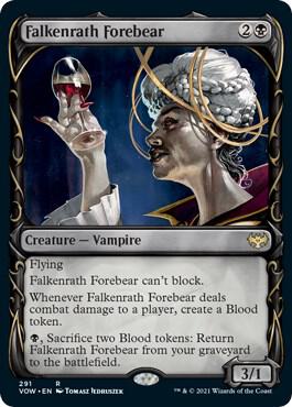 Falkenrath Forebear (Showcase) card from Innistrad: Crimson Vow