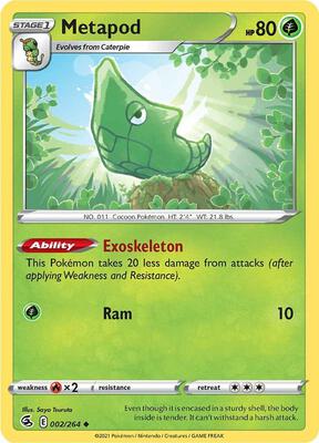 Metapod card from SWSH08: Fusion Strike