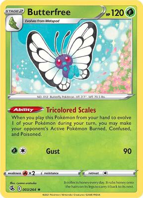 Butterfree card from SWSH08: Fusion Strike