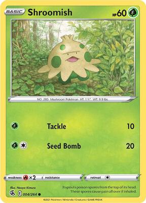 Shroomish card from SWSH08: Fusion Strike