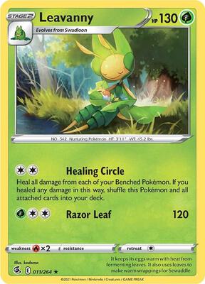 Leavanny card from SWSH08: Fusion Strike