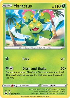 Maractus card from SWSH08: Fusion Strike