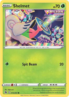 Shelmet card from SWSH08: Fusion Strike