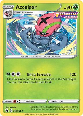 Accelgor card from SWSH08: Fusion Strike