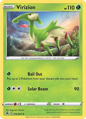 Virizion card from SWSH08: Fusion Strike