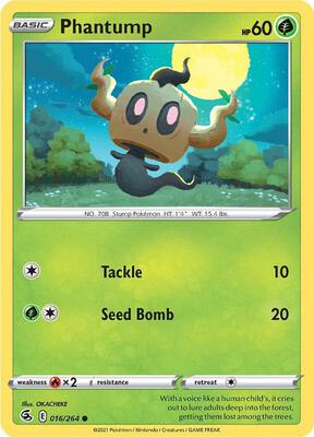 Phantump card from SWSH08: Fusion Strike