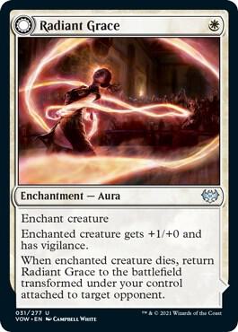Radiant Grace card from Innistrad: Crimson Vow