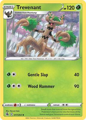 Trevenant card from SWSH08: Fusion Strike