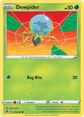 Dewpider card from SWSH08: Fusion Strike