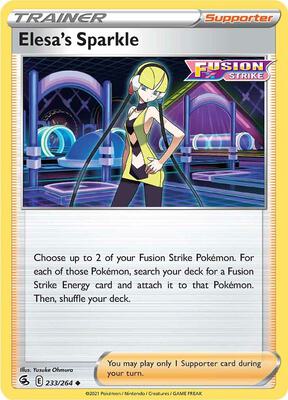 Elesa's Sparkle card from SWSH08: Fusion Strike