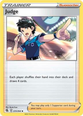 Judge card from SWSH08: Fusion Strike