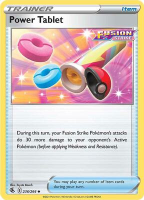 Power Tablet card from SWSH08: Fusion Strike